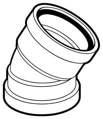 Westlake Pipe & Fittings G17010 Bend 22-1/2 deg Bend Fitting