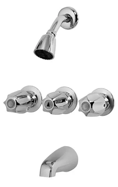 Bk Products 221-001 three handle tub/shower valve