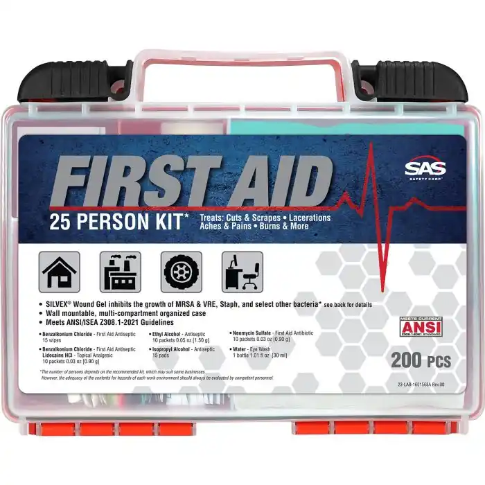 Sas 6025-025 First Aid Kit - Class A - 25 Person