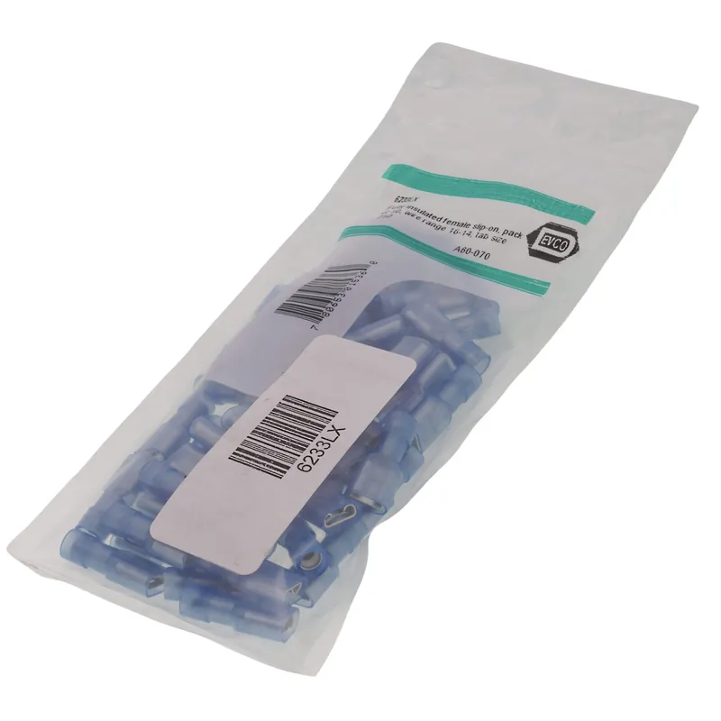 Diversitech 6277NX Wire range 16-14 tab size .250 fully insulated flag female slip-on (pack of 25)