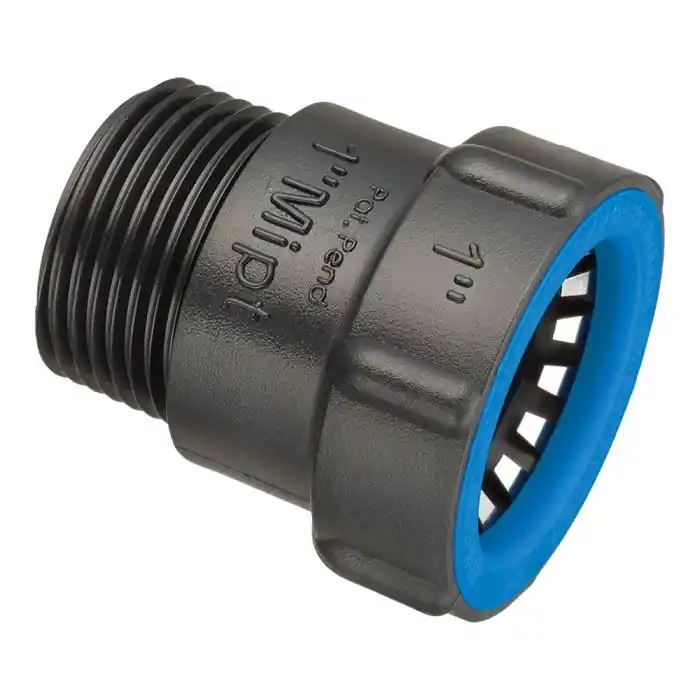 Hydro-Rain BL436-010 1 inches Blu Lock x 1 inches Male Pipe Thread Adapter