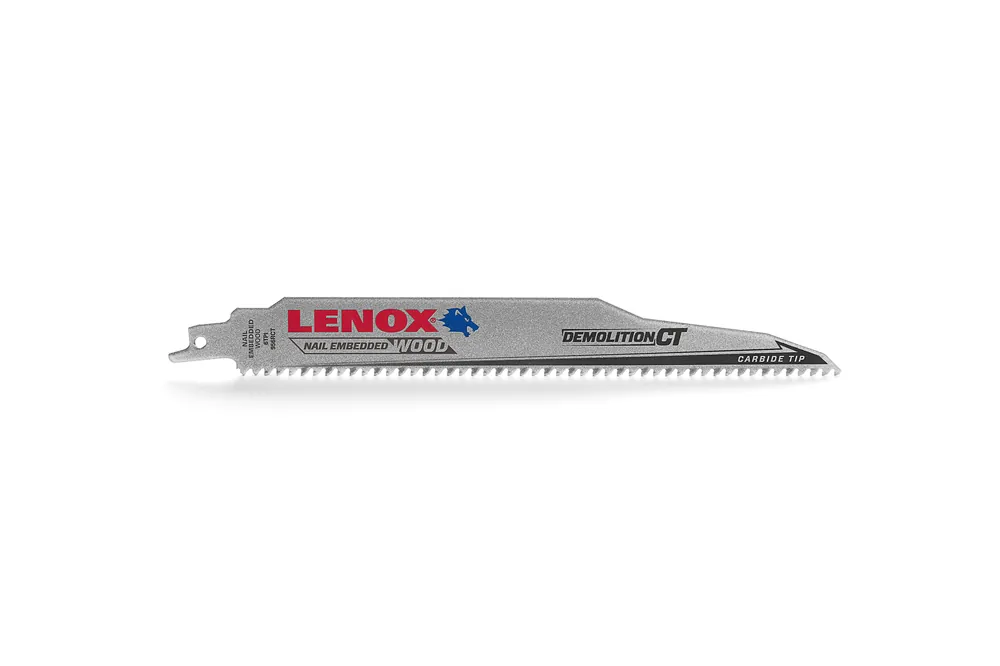 Lenox 1832143 Demolition CT 9 In. 6 TPI Wood w/Nails Demolition Reciprocating Saw Blade