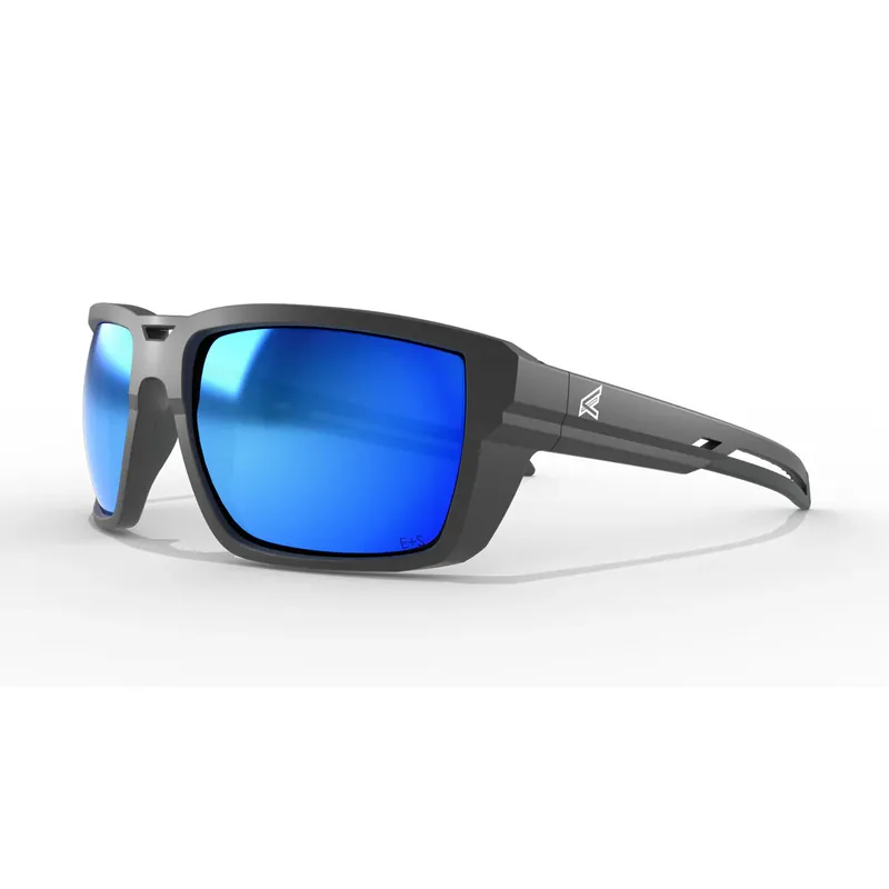 Edge LS113MPAP Lassen - Black Frame /Polarized Aqua Precision Blue Mirror Lenses