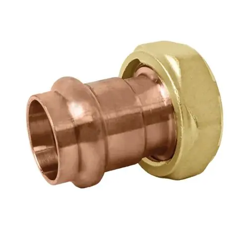 Caleffi na20766 press union with 1 in. nut and washer