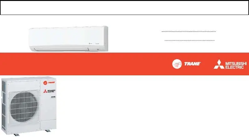 Mitsubishi Electric Trane Hvac TRUZH0241HA10NA Outdoor Unit 24,000 BTU/H