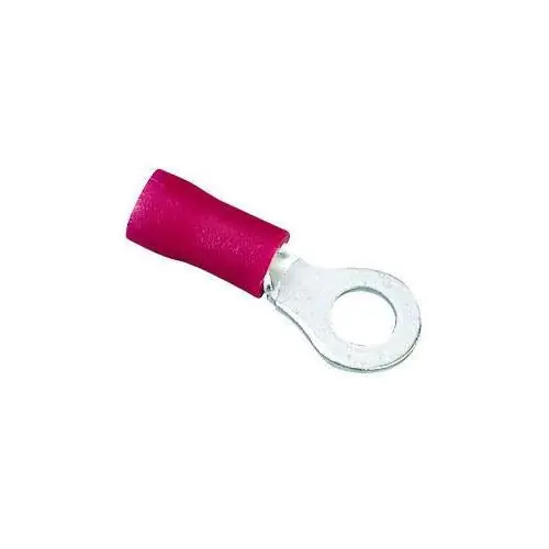 Ideal Industries 83-2131 Vinyl Insulated Ring Terminal 22-18 Awg, #8 25/Pk