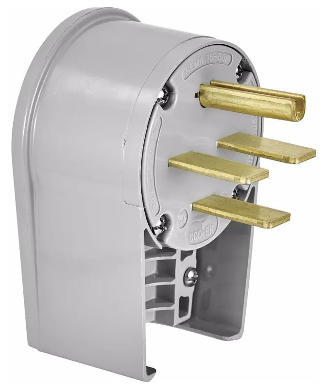 Eaton 8432AN CWD Plug 3P4W 30A 250V 3PH 15-30P Angle Grip.425-1.31 inches