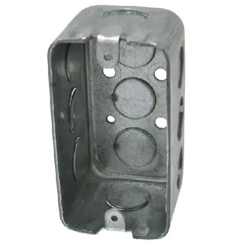 Crouse Hinds TP604 Steel 1-Gang Utility Box 4-Inch x 2-1/8-Inch x 2-1/8-Inch