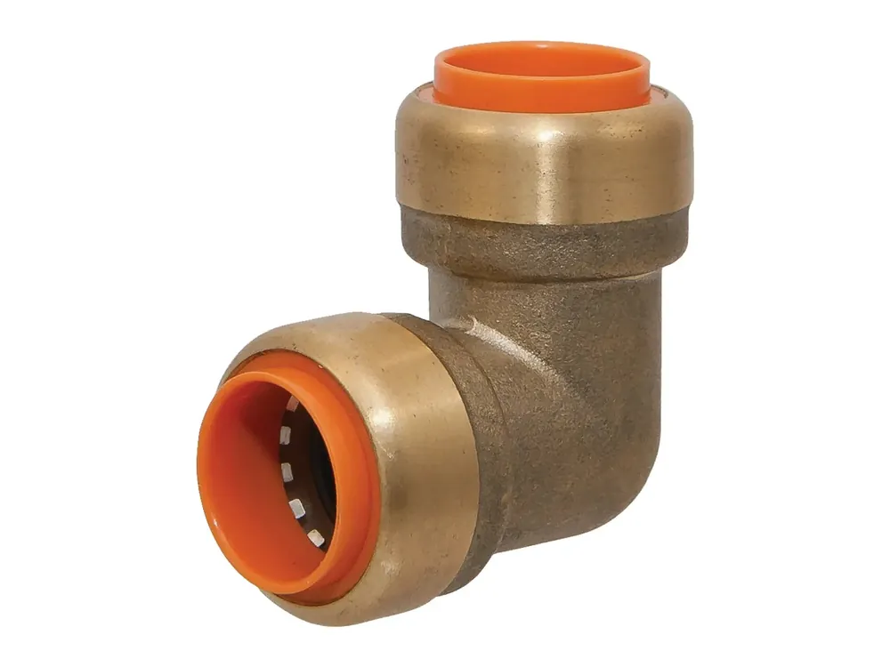 Nibco B055450PW Lead-Free Push-To-Connect Pressure 90° Elbow 1/2 inches x 1/2 inches
