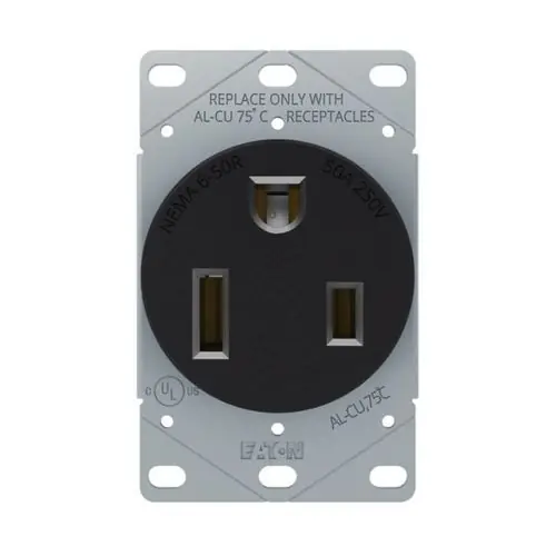 Eaton AH1254BK-BOX Power Receptacle 50 Amps