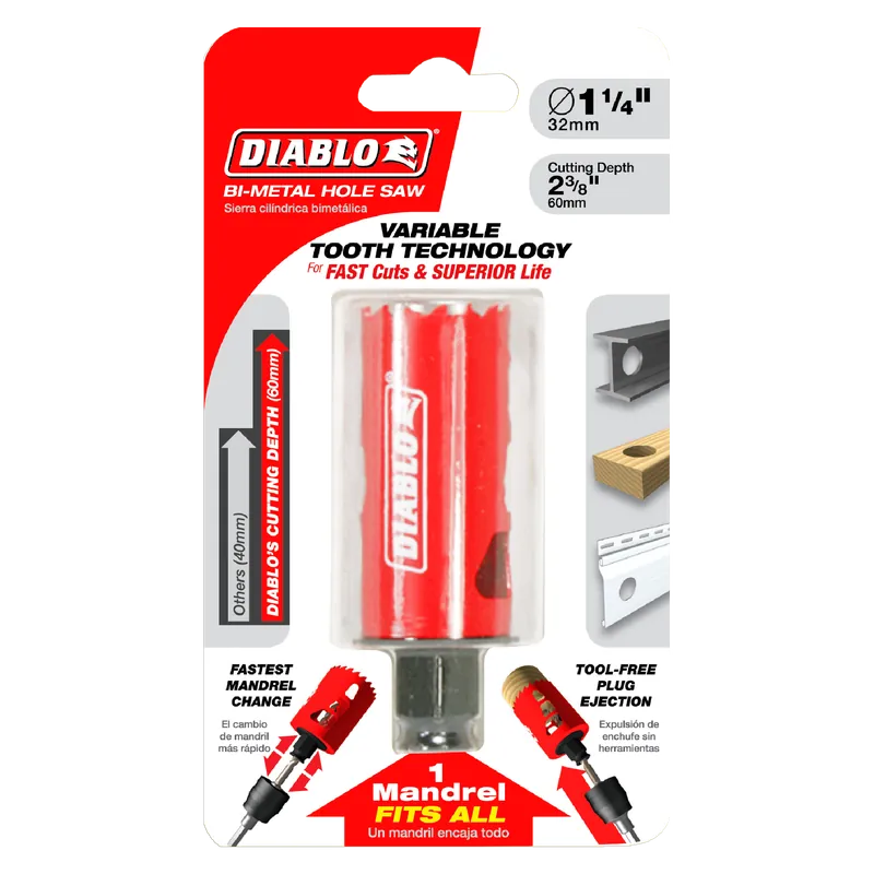 Diablo DHS1250 1-1/4 in. Bi-Metal Hole Saw