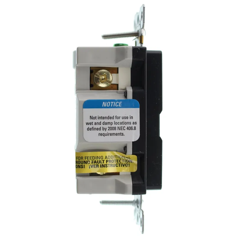 Eaton TRSGF15BK Arrow Hart Duplex Tamper-Resistant GFCI Receptacle 15A