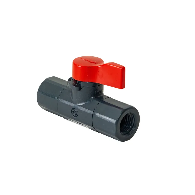 Asahi America 1076002 Labcock PVC Ball Valve 1/4 inches NPT Female