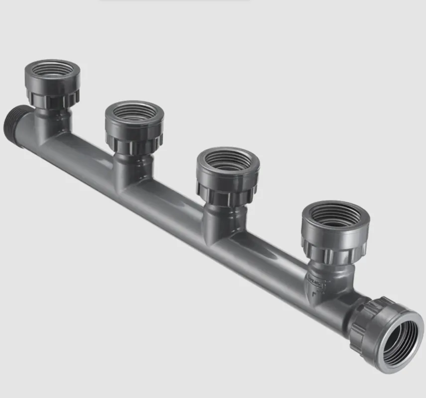 Spears MA0101-010-4 1 PVC 4-Port Manifold Tee Swvlxmptx4-Swvl