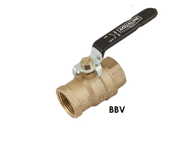 Aqualine BBV-400 4in Brass Full Port Ball Valve