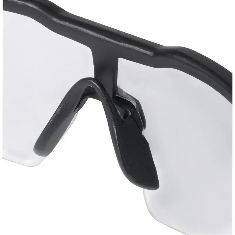 Milwaukee 48-73-2010 Anti-Scratch Safety Glasses Clear Lens Black/Red Frame
