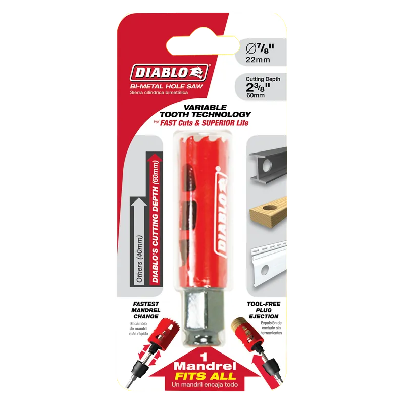 Diablo DHS0875 7/8 in. Bi-Metal Hole Saw