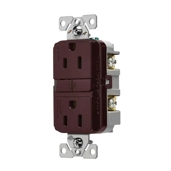 Eaton TRGF15B Slim GFCI Receptacle 15A 125V