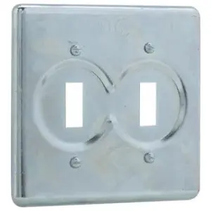 Crouse Hinds S322 series S series snap switch cover 2-gang