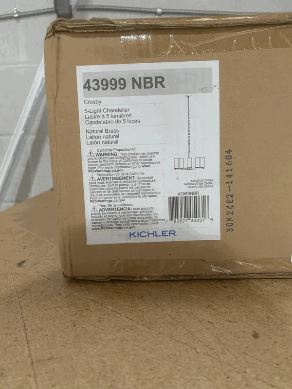 Kichler 43999NBR Crosby 26.25 in. 5-Light Chandelier