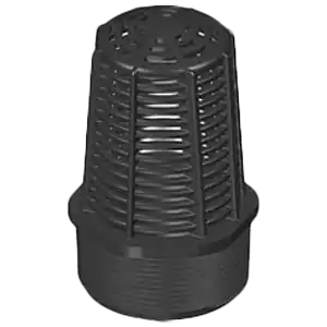 Spears CFVS1-007P 3/4 HDPE Compact Foot Valve Screen MPT