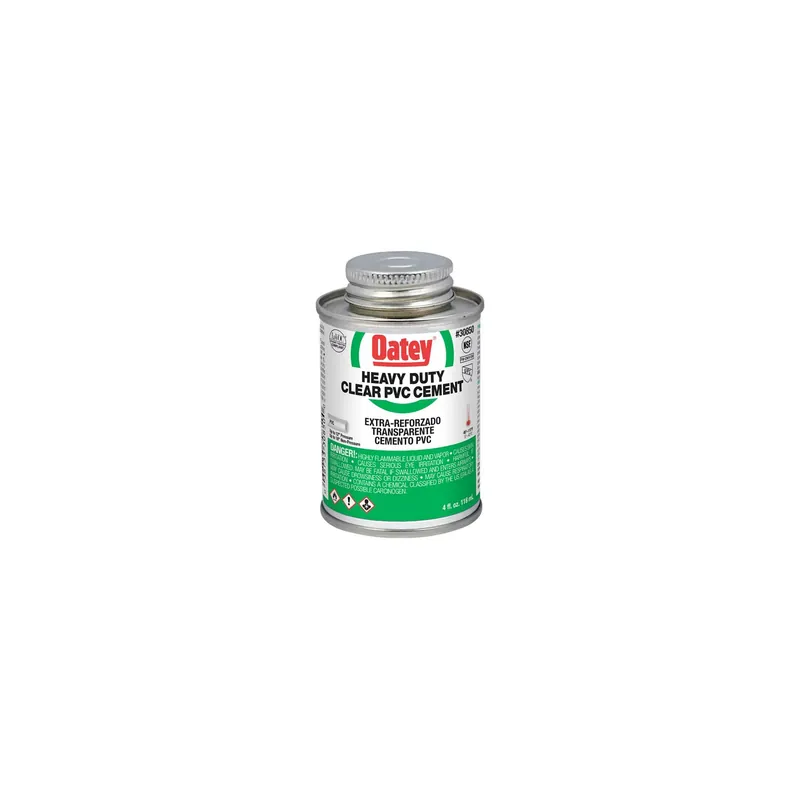 Oatey 30850 Heavy Bodied Heavy-Duty Clear PVC Cement 4 oz