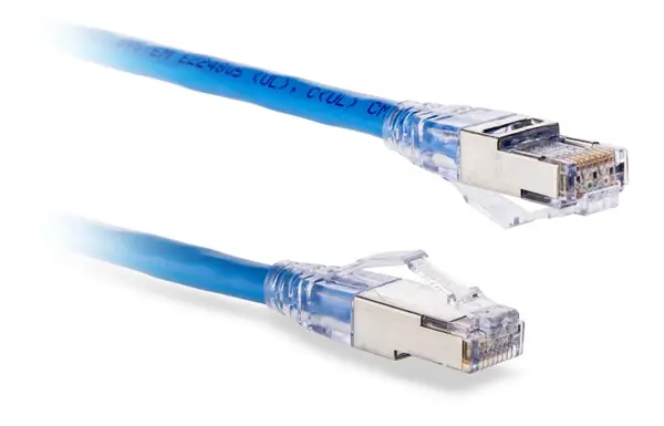 Signamax C6AS-314BU-5FB Category 6A Screened Patch Cords 5 FT