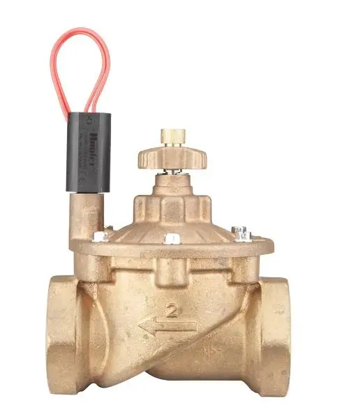 Hunter IBV201GFS IBV Valve, 2 inches brass globe valve with flow control and filter sentry mechanism