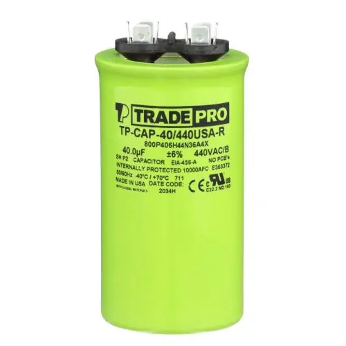 Tradepro Tp-cap-40/440usar Round Capacitor 40/440V