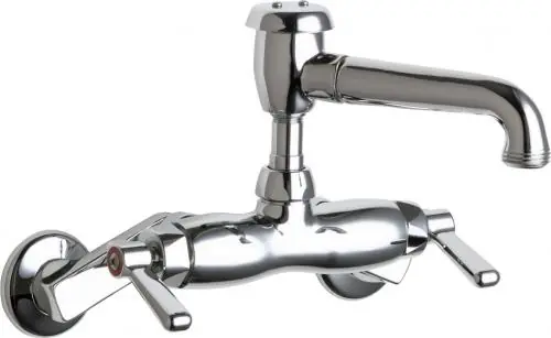 Chicago Faucets 886-R 445 Series Wall-mounted Manual Faucet