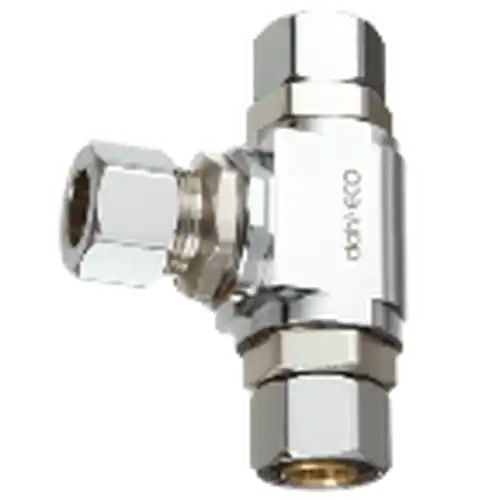 Dahl E41-31-31-PL 3/8 inches OD Comp. x 3/8 inches OD Comp. x 3/8 inches OD Comp. Retrofit Tee