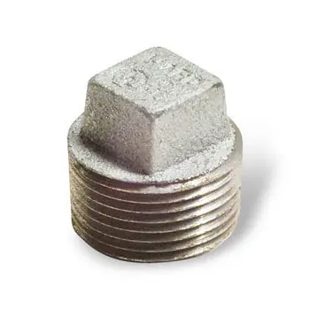 Anvil GALPL34 Malleable Iron Pipe Fitting Cored Plug - Galvanized