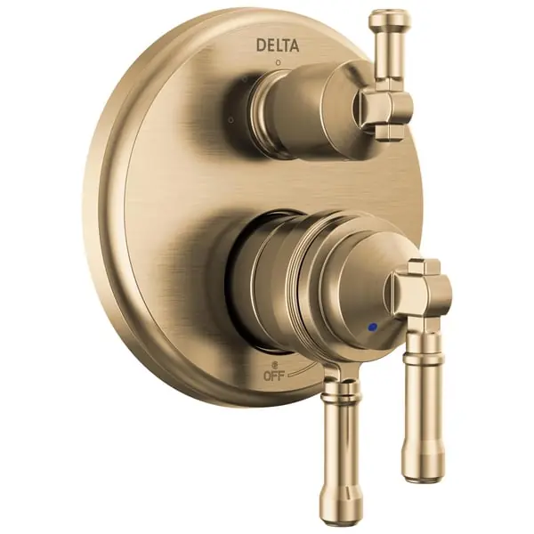 Delta Faucet DLT27884-CZ-PR T27884-CZ-PR 17 Series 3-Setting Diverter Trim, 5.8 gpm Valve