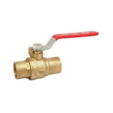Red-White Valve 5549AB-212 Ball Valve Lead Free Brass 2-1/2 Inch Solder Full Port