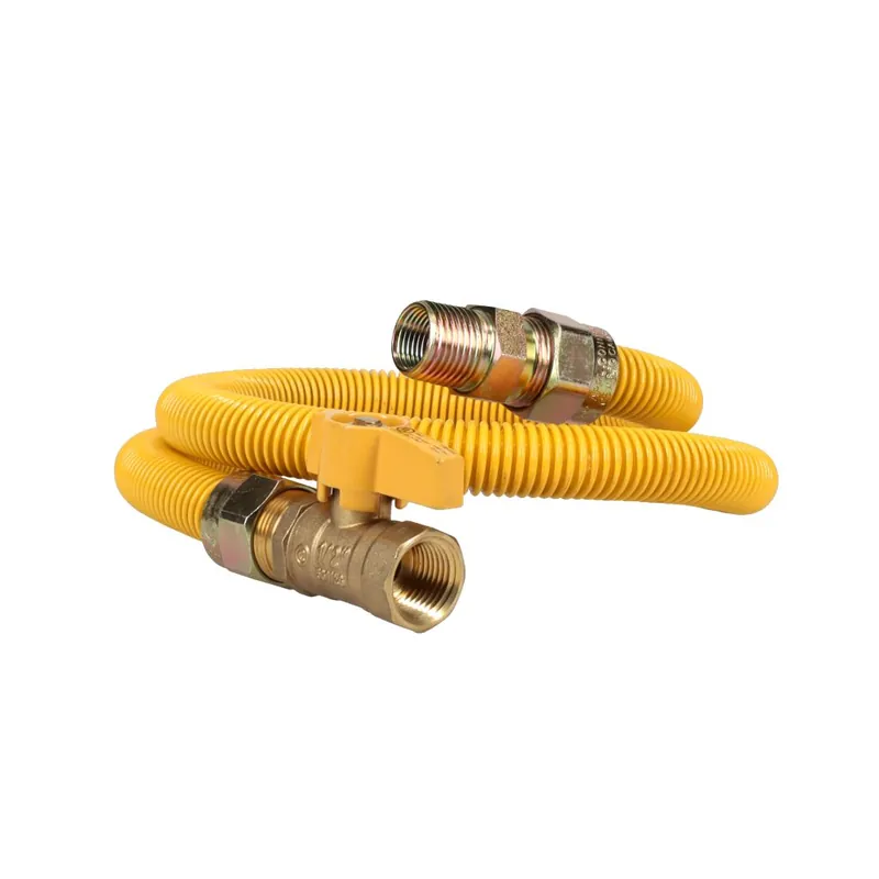 Tradepro TP-GCY-581212MF-36V Gas Connector 5/8 inches OD, 1/2 inches MIP x 1/2 inches FIP x 36 inches