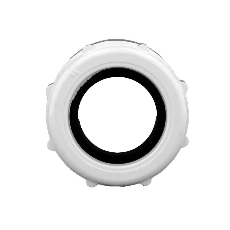Charlotte Pipe PVC00104R0600 Plastic Trap Adaptor 1-1/2 inch x 1-1/2 inch Hub x Slip Joint Schedule 40