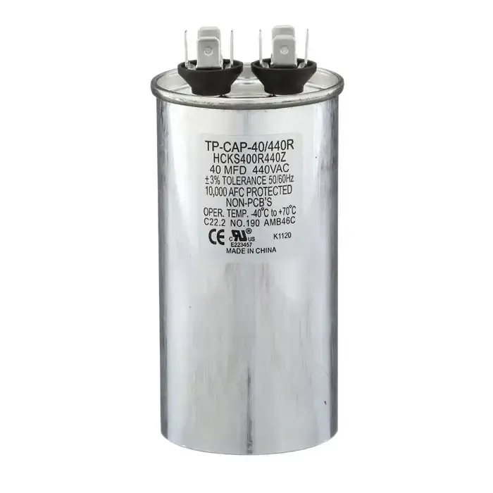 Tradepro TP-CAP-40/440R-A Run Capacitor 40+4 MFD 440VAC Round
