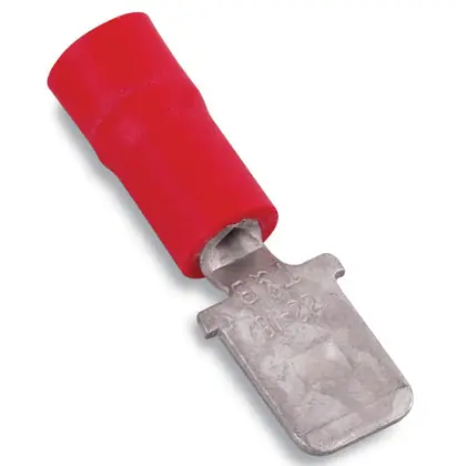 Thomas & Betts 18RA-250T Vinyl Insulated Male Tab, Wire Range #22-#18 AWG, .250x.032