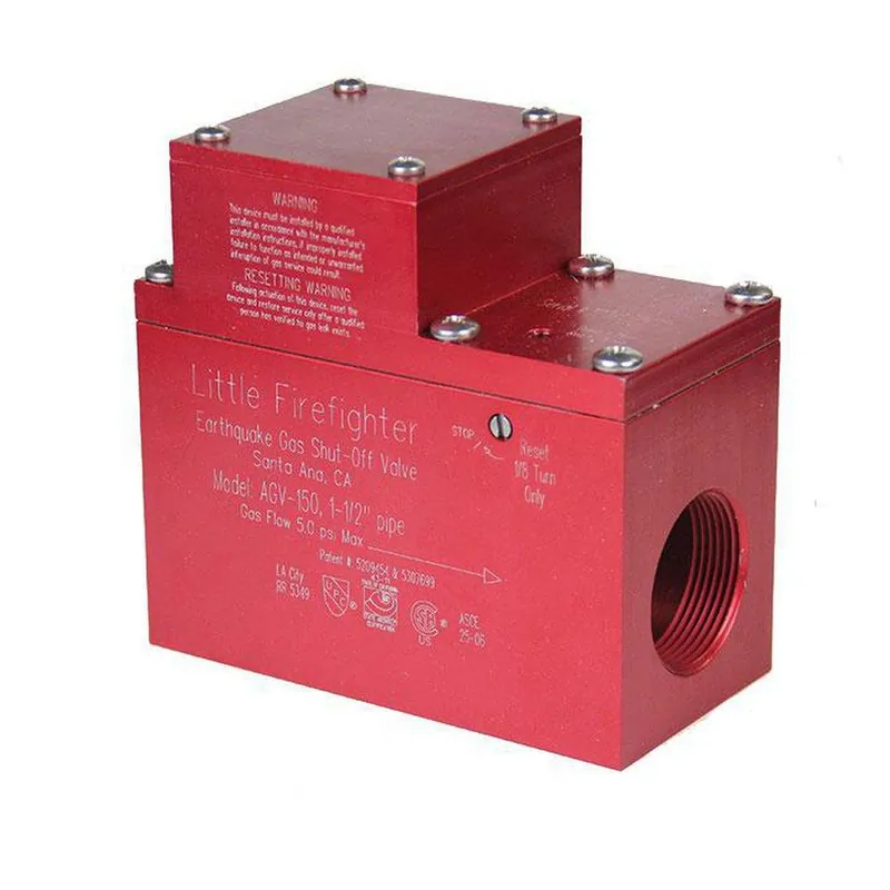 Little Firefighter AGV-150 Agv150 Horizontal Earthquake Gas Shutoff Valve 1.5 Inches