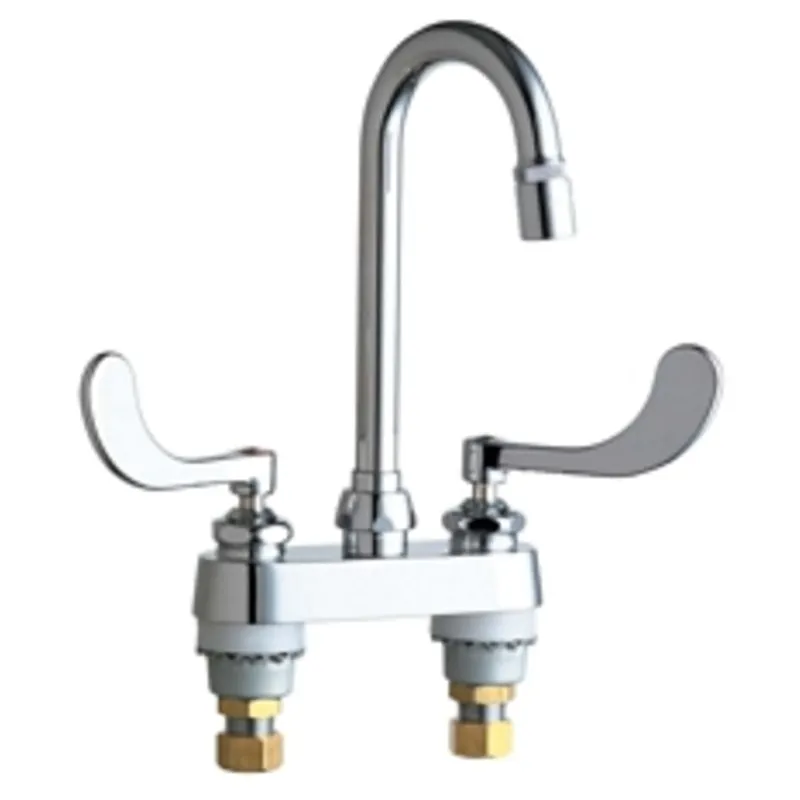 Chicago Faucets 895-317E36ABCP Series Deck-mounted Manual Faucet 4 inches Centers