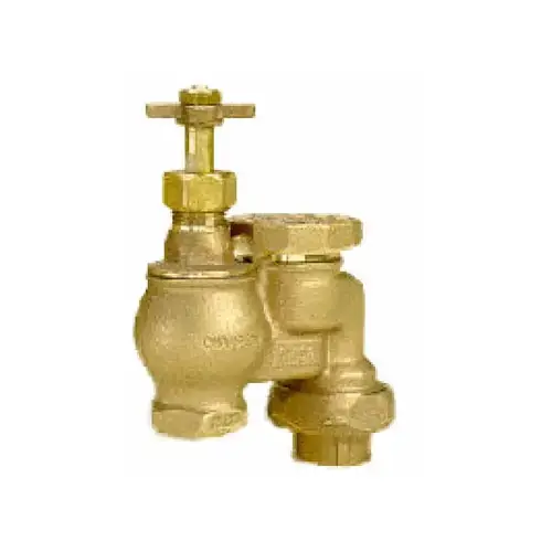 Arrowhead Brass & Plumbing 466W-075Y Anti-Siphon Valve W/ Union & Wheel Handle 0.75 inches