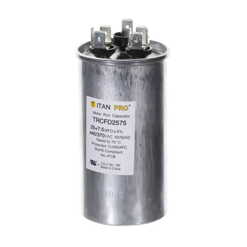 Packard TRCFD2575 Titan Pro Capacitor 25+7.5 MFD 440/370V Round