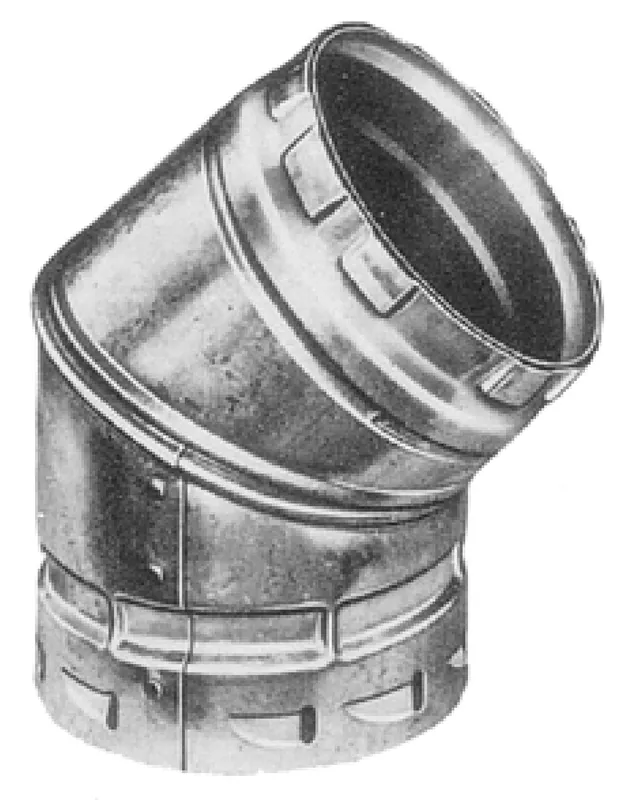 American Metal 12R45 AmeriVent Adjustable Elbow, 12 in, 45 deg