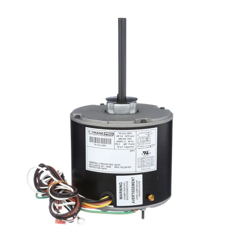 Tradepro TP-C33-1SP2 Condenser Fan Motor 0.33 Horsepower 1075 RPM