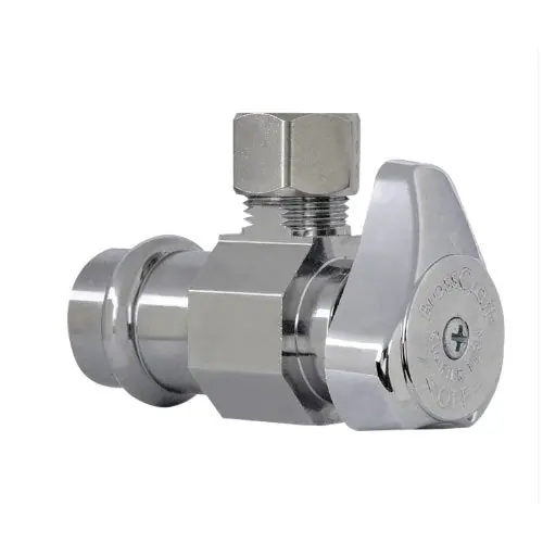 Brasscraft EACG2CPN19X G2CPN19X 1/2 in. Nom Press Connect with 3/8 in. O.D. Comp Angle Stop