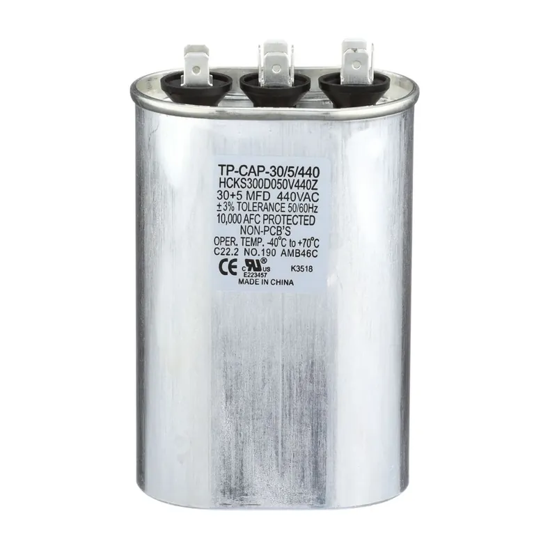 Tradepro TP-CAP-30/5/440 Oval Run Capacitor 30+5 MFD 440 VAC