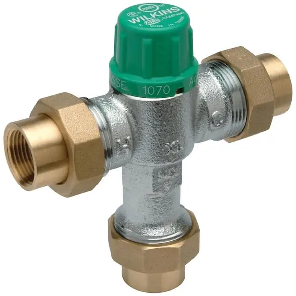 Wilkins ZW1070XL-34 Aqua-Gard Thermostatic Mixing Valve 3/4 in.