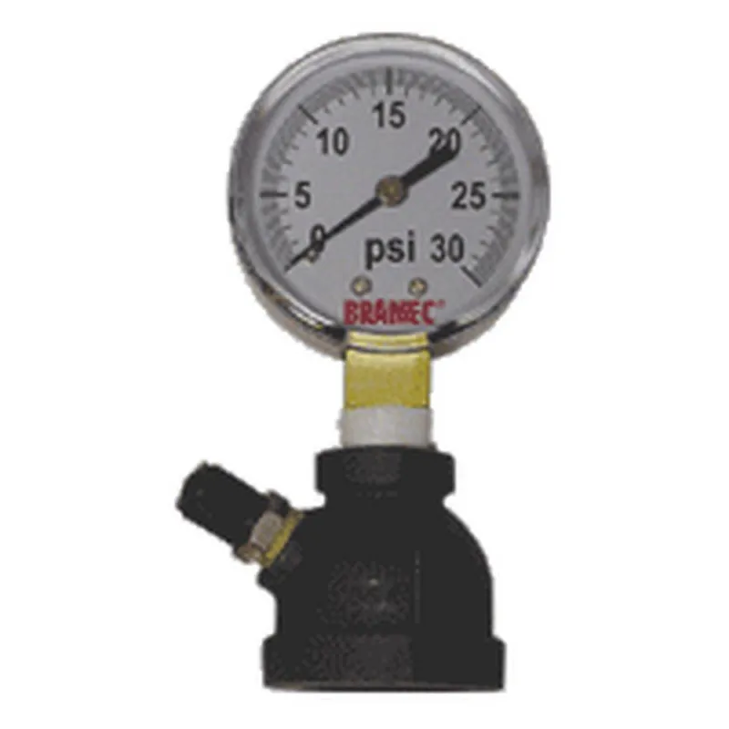 Bramec 17255 Gas Line Test Gauge 0-30 Psi 1/2 inches