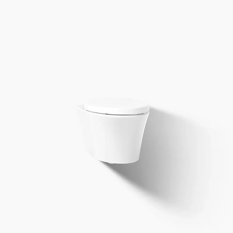 Kohler K-31539-0 Veil Wall-hung Compact Elongated Toilet, Dual-Flush