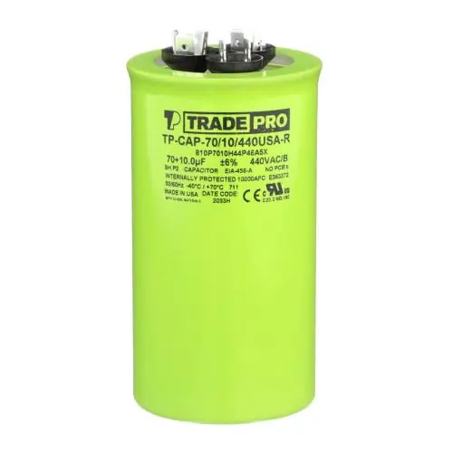 Tradepro TP-CAP-70/10/440USAR Round Capacitor 70/10/440V- Usa Made